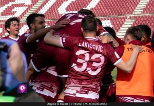 Reggina esultanza Vicenza