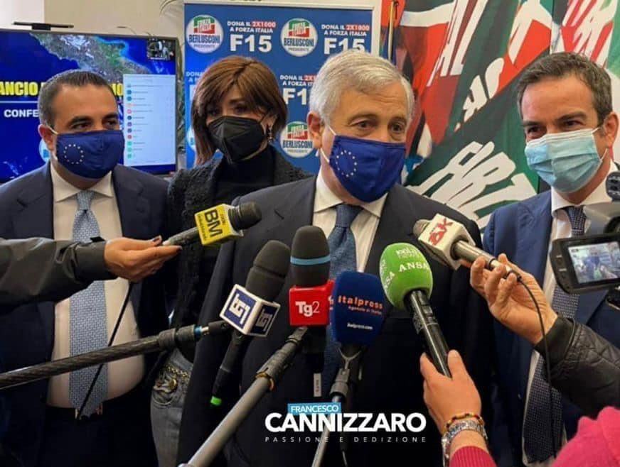 Conferenza Forza Italia Cannizzaro Tajani Occhiuto
