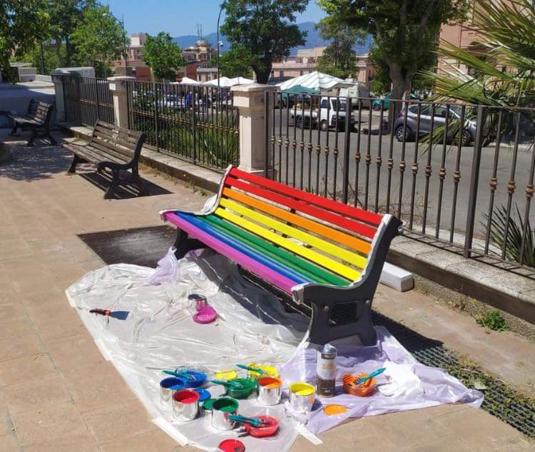 Panchina Arcobaleno Reggio Calabria
