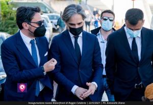 Consigliere Nicola Irto Sindaco Giuseppe Falcomatà Inaugurazione Waterfront Reggio Calabria