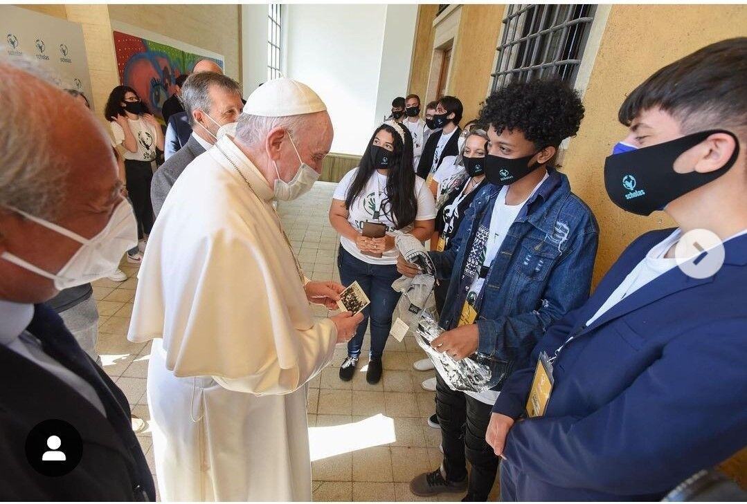 Papa Francesco Studenti Liceo Volta 3