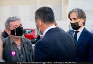 Presidente Nino Spirlì Sindaco Giuseppe Falcomatà Inaugurazione Waterfront Reggio Calabria