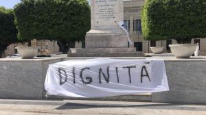 Protesta Cooperative Sociali Piazza Italia Reggio Calabria 2