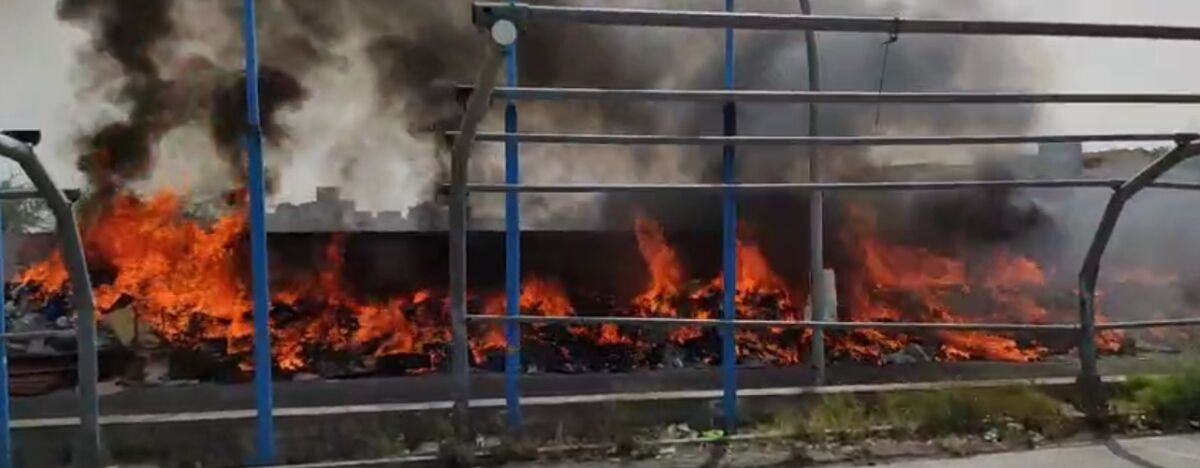 Incendio Rifiuti Ciccarello