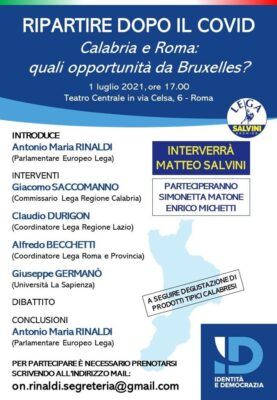 Locandina Convegno Lega Con Calabresi A Roma