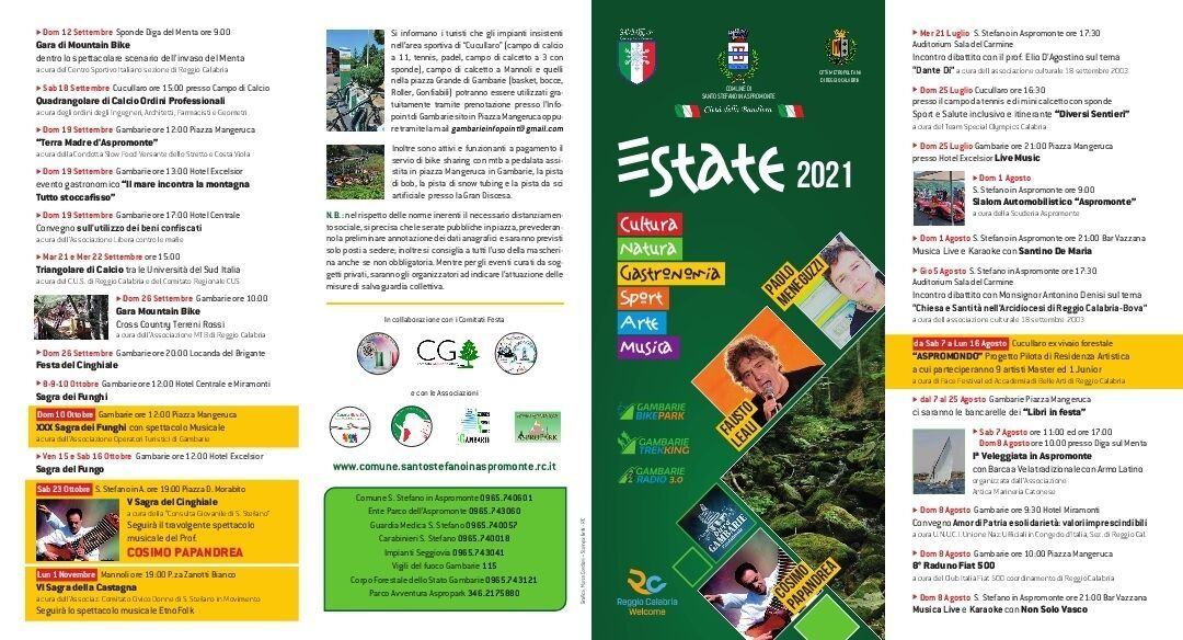 Calendario Estate 2021 Santo Stefano