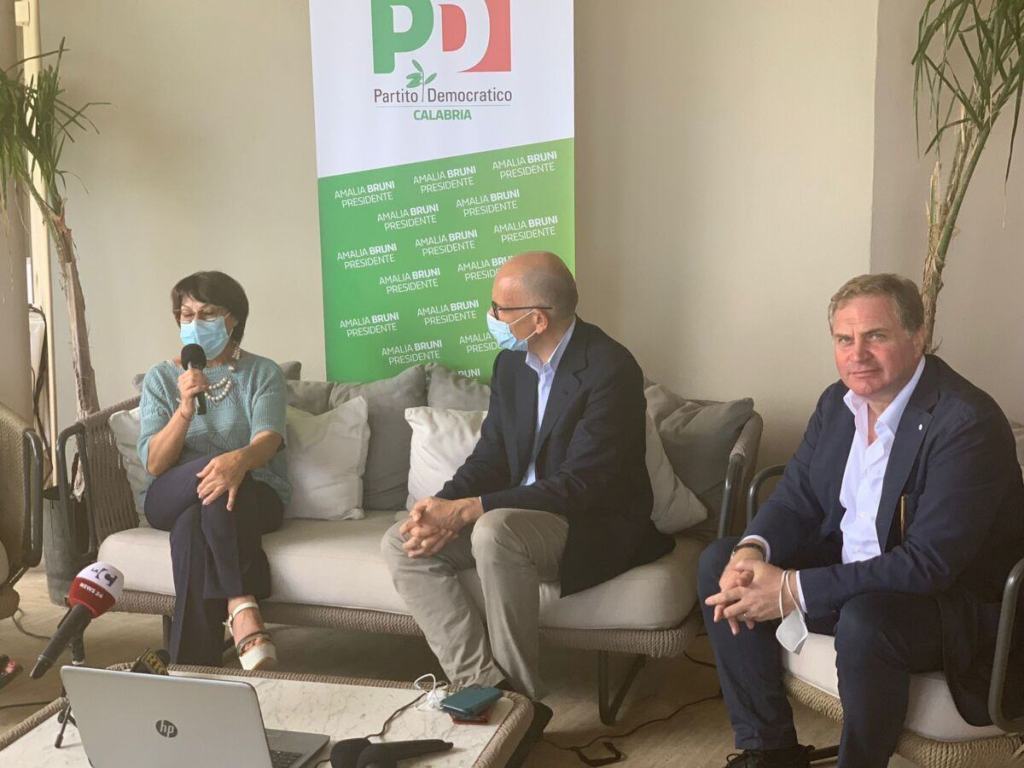 Amalia Bruni Enrico Letta Stefano Graziano