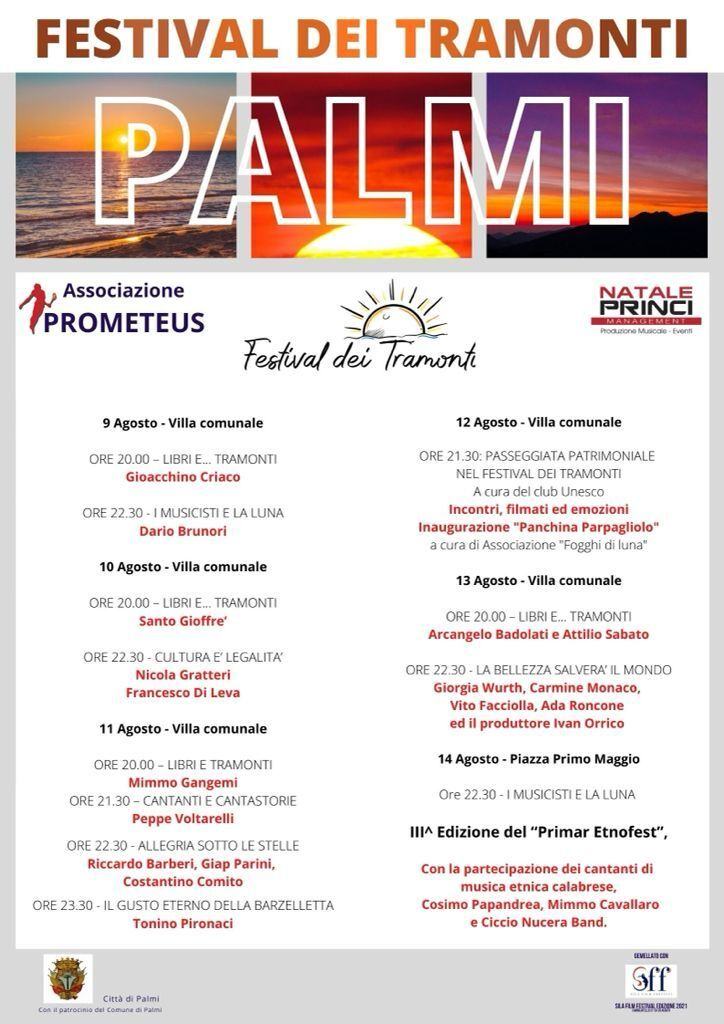 Festival Dei Tramonti Palmi Locandina