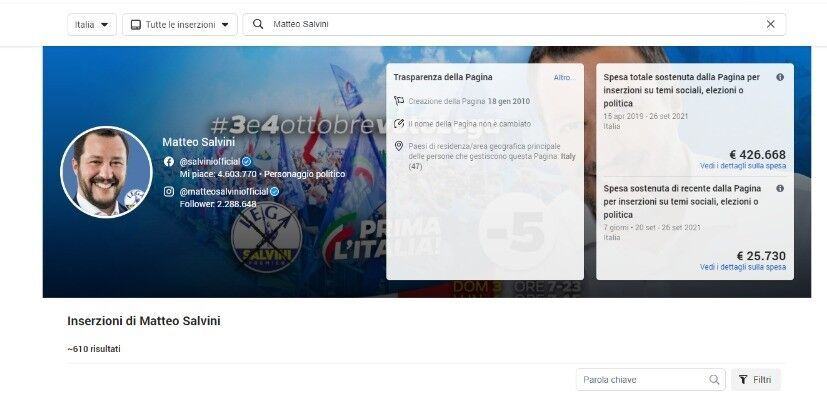 Campagna Elettorale Social Salvini 1