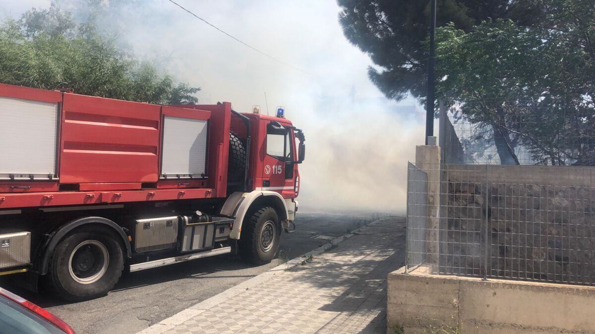 Incendio Via Cardinale Portanova 5