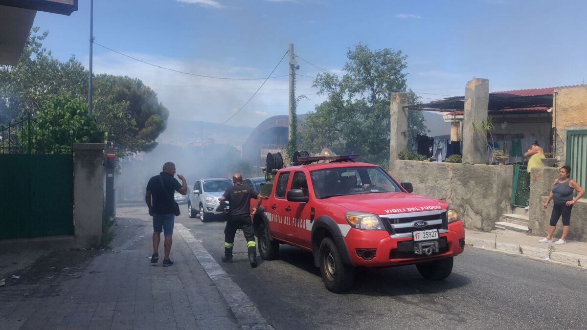 Incendio Via Cardinale Portanova 7