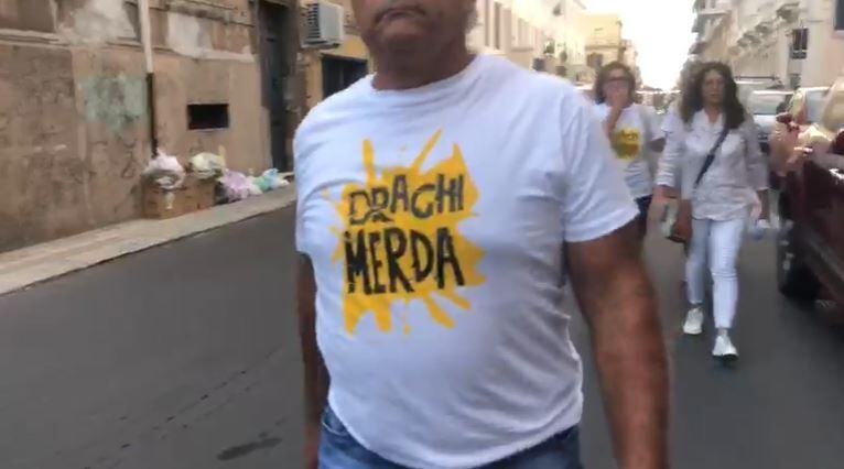 Magliette Draghi Protesta
