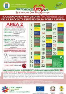 CALENDARI AREA 2 NOVEMBRE 2021