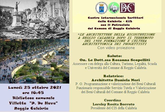 Foto Manifesto Le Architetture Della Ricostruzione A R C Dopo Il Terremoto Del 1908 25 Ottobre 2021