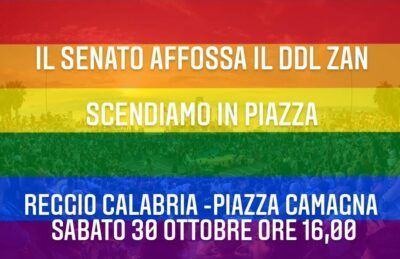 Locandina Manifestazione Legge Zan