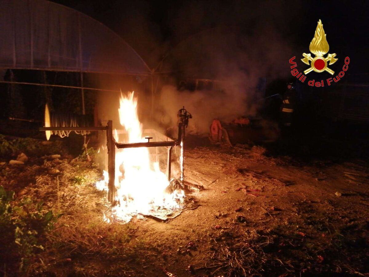 Incendio Azienda Agricola