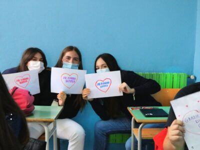 Studenti Liceo Vinci Saluto Preside Princi