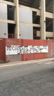 Striscione Curva Sud Gallo
