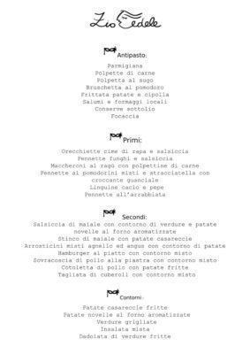 Zio Fedele Menù