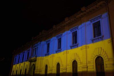 Palazzo San Giorgio Bandiera Ucraina