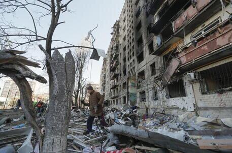 Aftermath Of Shelling In Kyiv