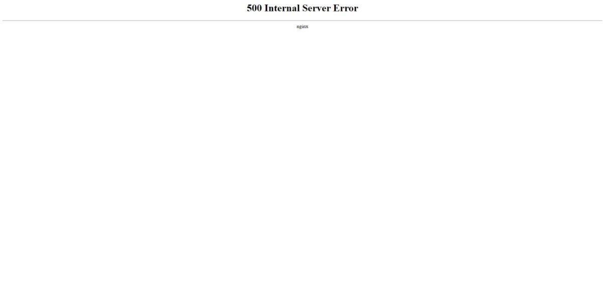 500 Internal Service Error Down Cloudflare