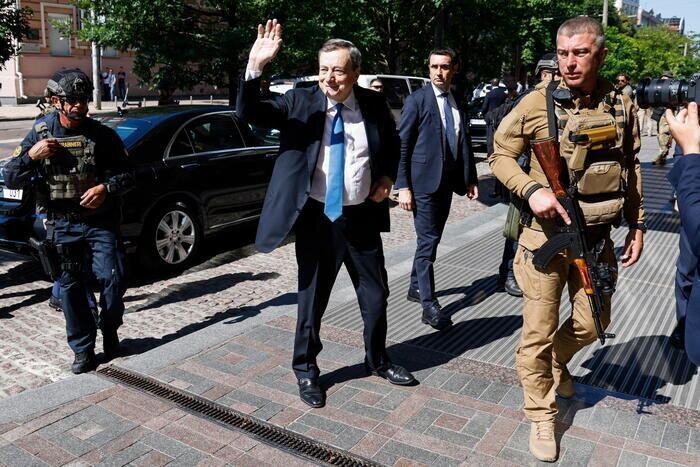 Draghi Scholz Macron Arrivati A Kiev