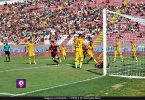 Reggina azione gol Cittadella