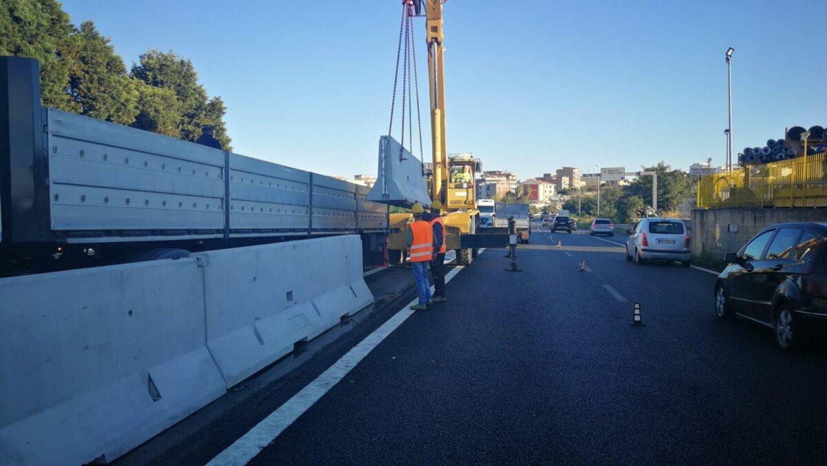 Fase Lavorazione Posizionamento Barriere