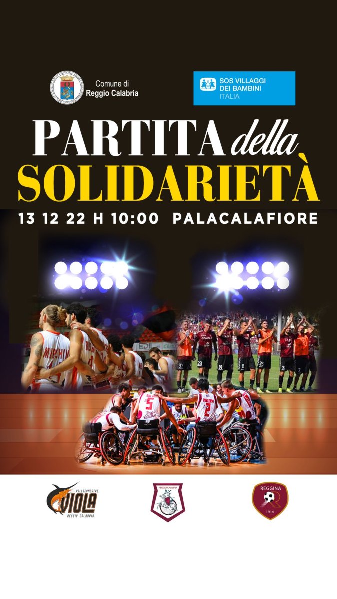 locandina partita solidarietà 