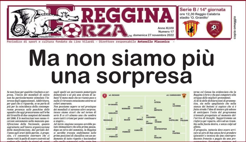 Forza Reggina Benevento