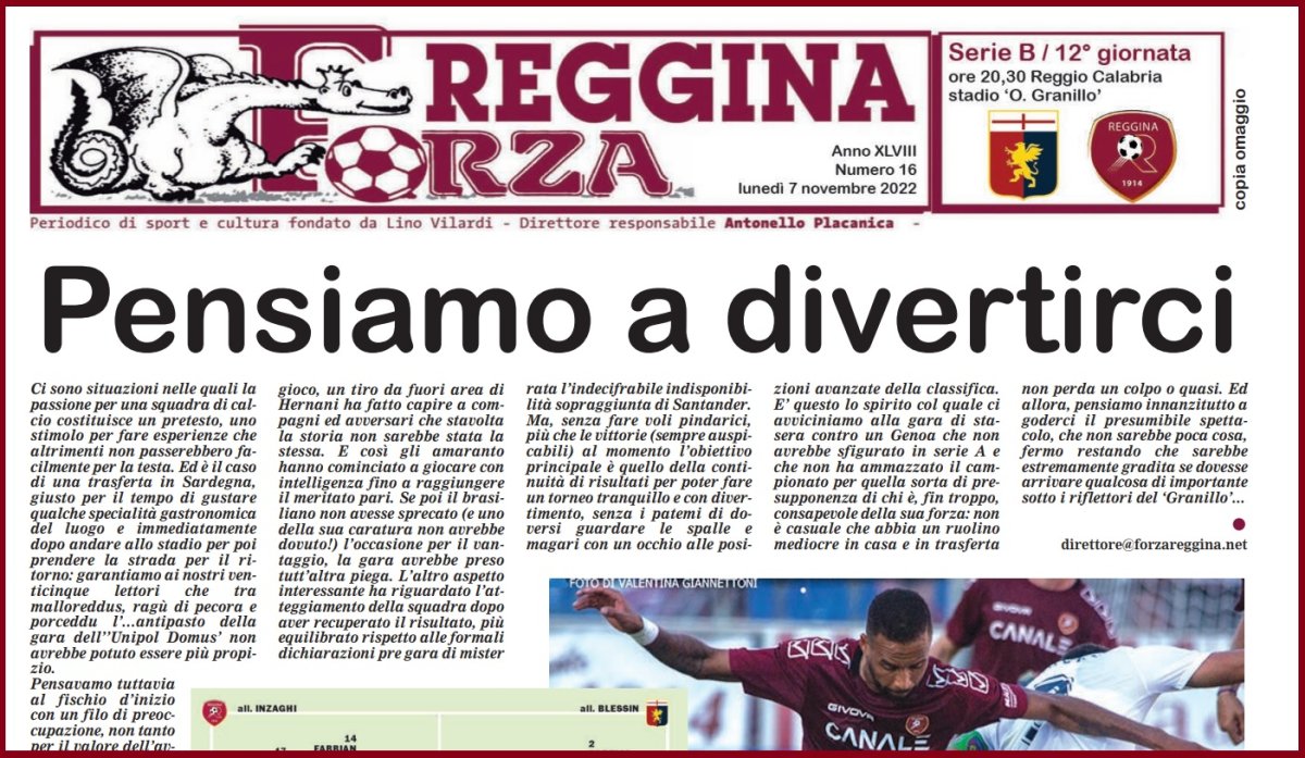 Forza Reggina Genoa