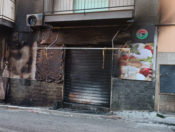 Incendio Via Lia Reggio Calabria