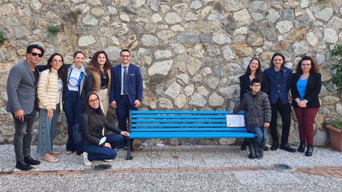 Panchina Parlante Blu Diabete 1