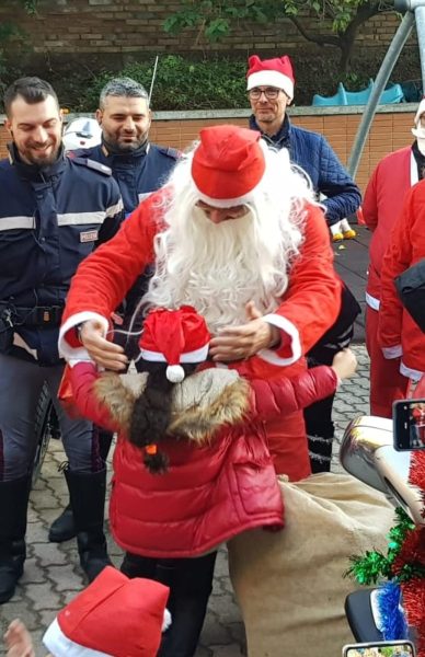 Babbo Natale Moto Polizia 1