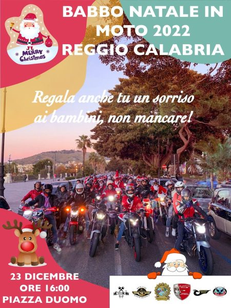 Locandina Babbo Natale Moto