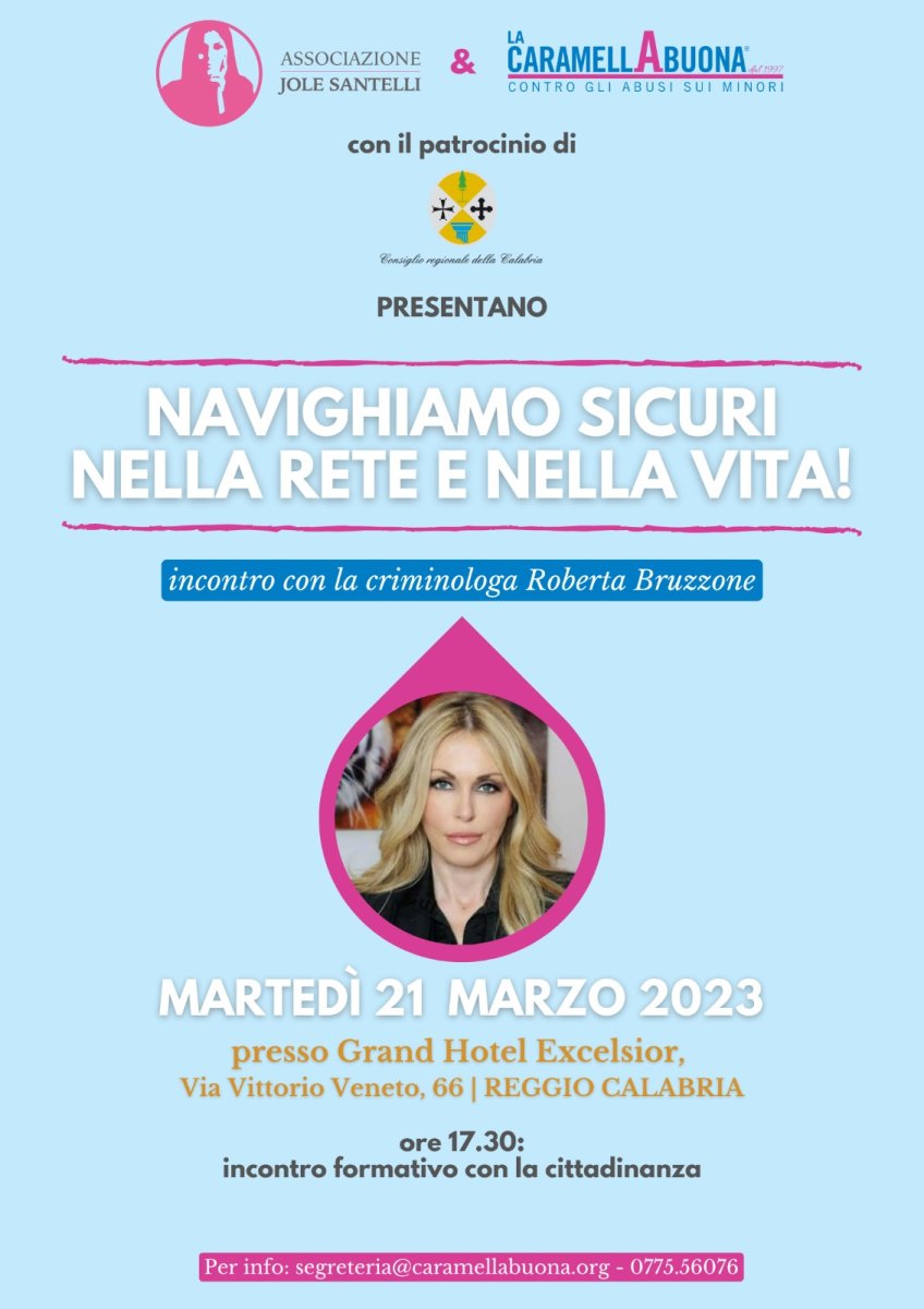 Roberta Bruzzone In Calabria Incontro Con Le Famiglie