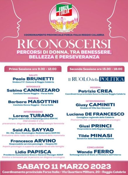 Locandina Forza Italia Donne