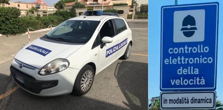 Vettura Autovelox E Segnale 768x381