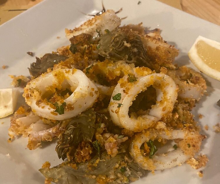 Calamari, Carciofi Hostaria