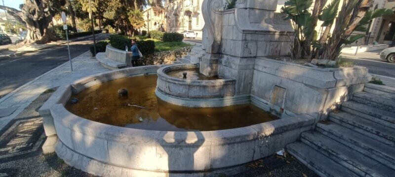 La Fontana Monumentale sino a poche settimane fa