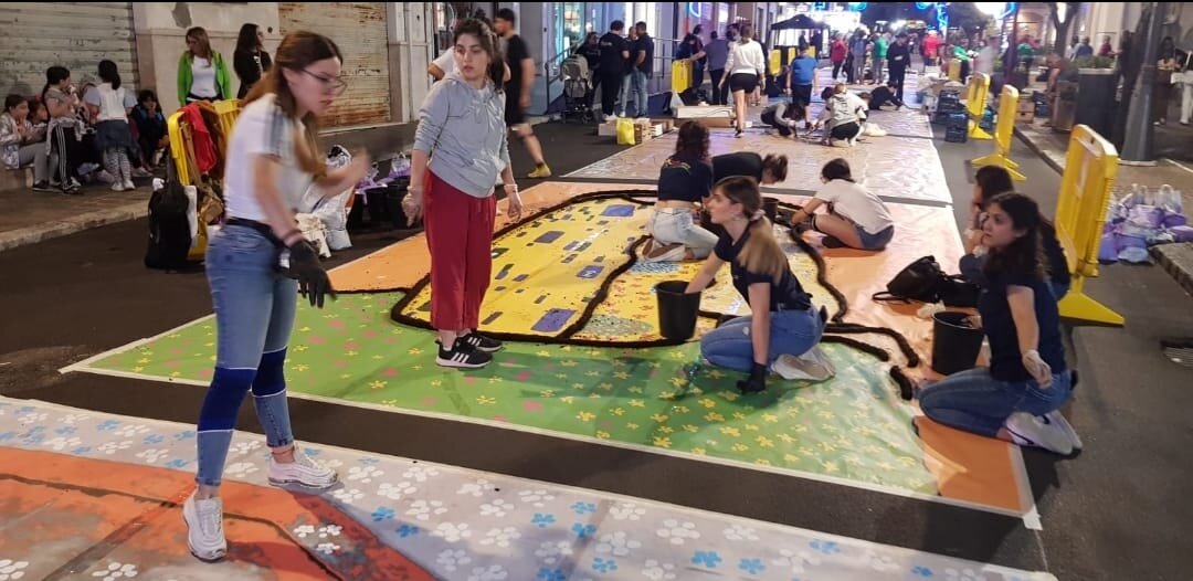 Infiorata Taurianova Accademia Belle Arti 1