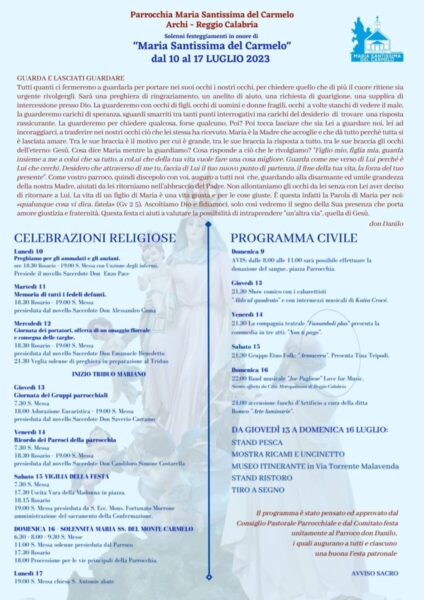 PROGRAMMA