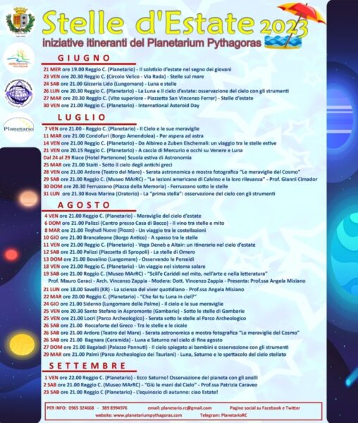 Programma Stelle Estate 2023