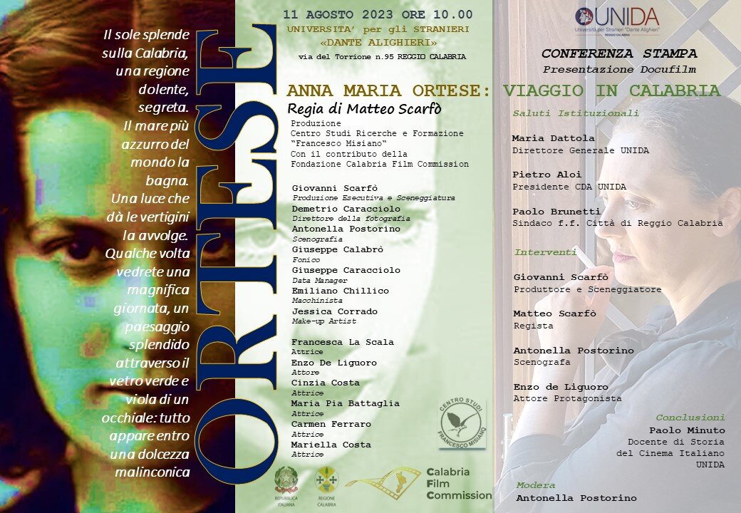 Locandina CS Docufilm Ortese