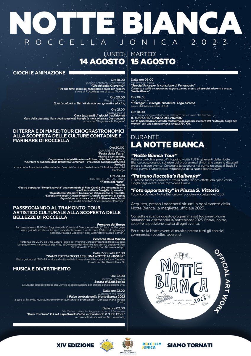 Notte Bianca Roccella 2023