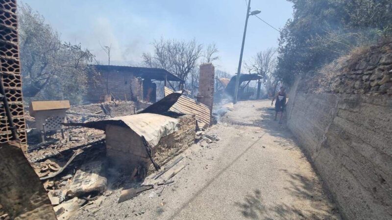 Incendio Pavigliana Polizia