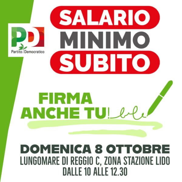 Locandina Pd Salario Minimo