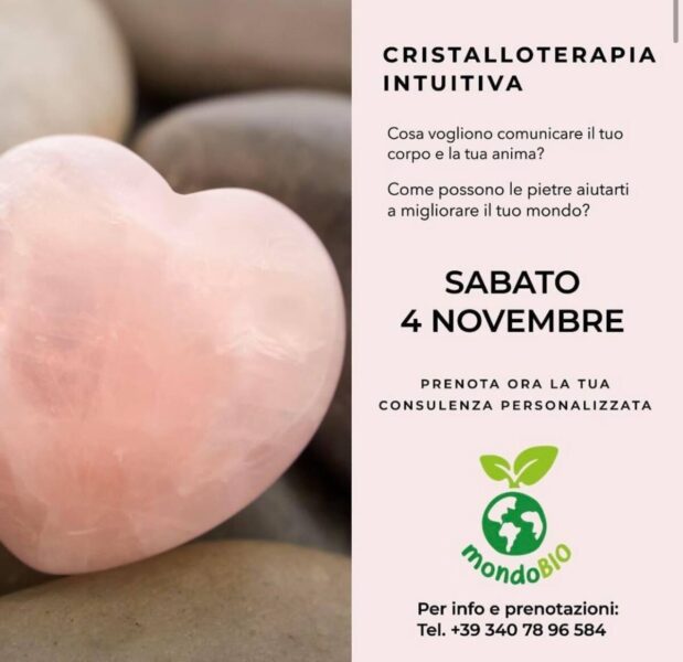 Locandina Mondo Bio Cristalloterapia