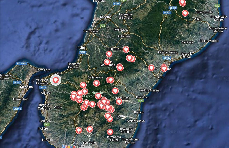 Mappa Alberi Monumentali